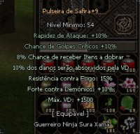 Pulseira de safira
